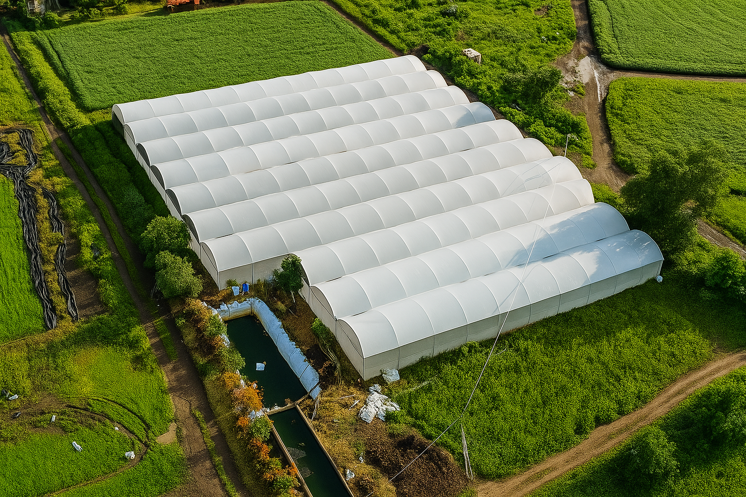 Sistema de riego en invernadero