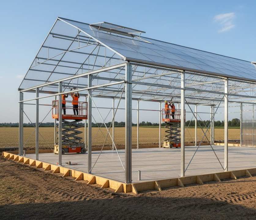 Montaje de estructura de acero